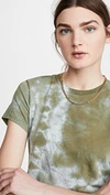 Agolde Linda Tie Dye Boxy Organic Cotton T-shirt In Chameleon