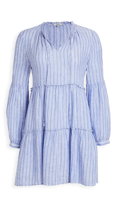 Rails Everly Long Sleeve Minidress In Ludlow Stripe