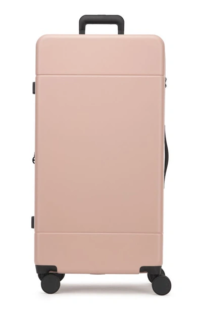 Calpak Hue 32-inch Wheeled Spinner Trunk In Pink Sand