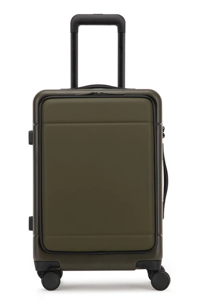 Calpak Hue 22-inch Front Pocket Carry-on Suitcase In Moss