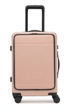 Calpak Hue 22-inch Front Pocket Carry-on Suitcase In Pink Sand