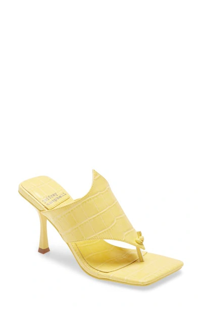 Jeffrey Campbell Amores Sandal In Yellow Croco