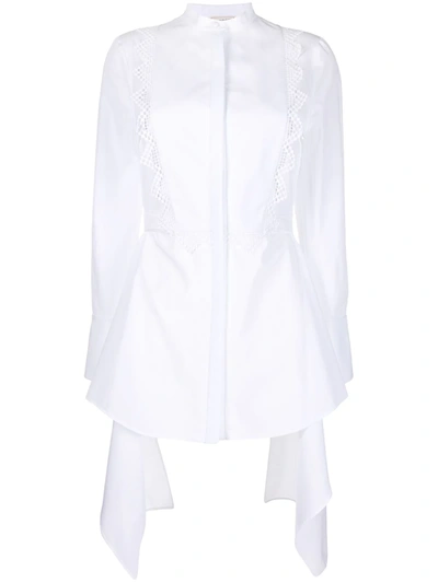 Alexander Mcqueen Draped Shirt In White