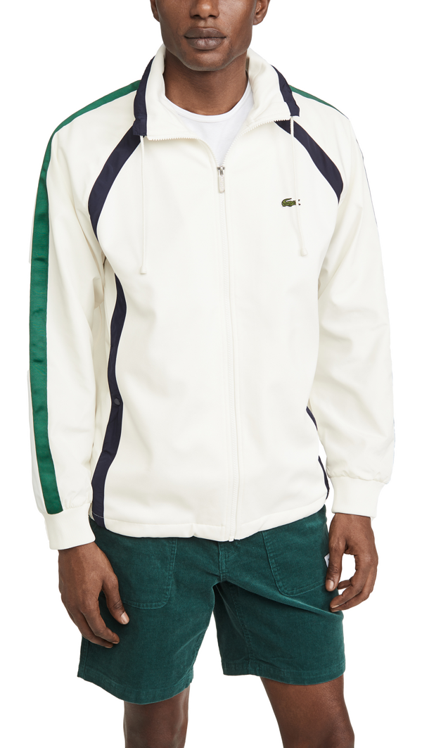 white lacoste jacket