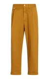 Alex Mill Pleated Cotton Chino Pants In Yellow