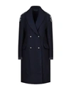 Ermanno Scervino Coat In Dark Blue