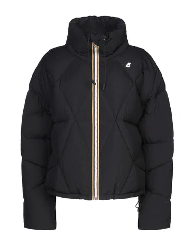 K-way Down Jackets In Black