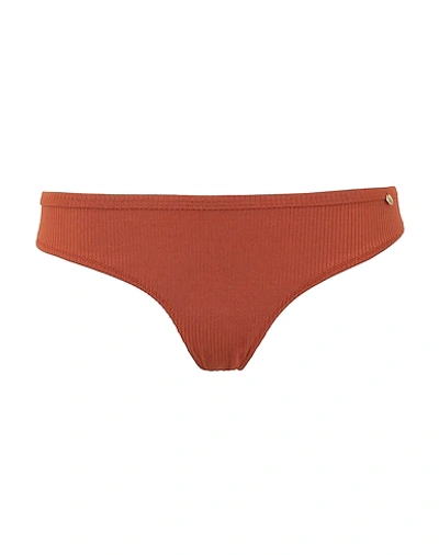 Love Stories Bikini Bottoms In Brick Red