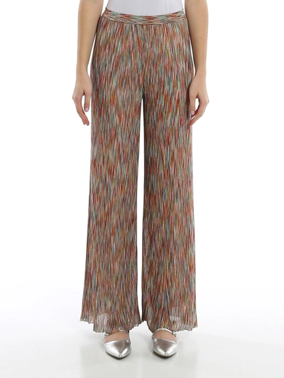 Missoni Flamed Knitted Pants In Multi