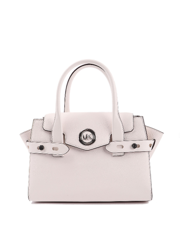 michael kors white leather bag