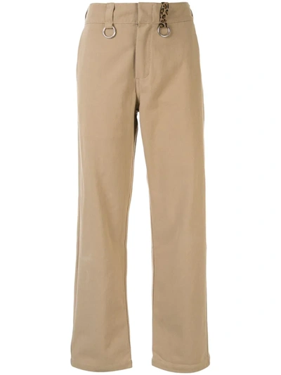 R13 Straight-leg Trousers In Brown