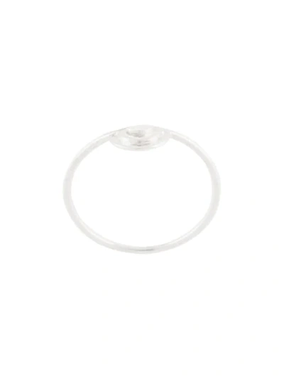 Natalie Marie Ochre Band Ring In Silver