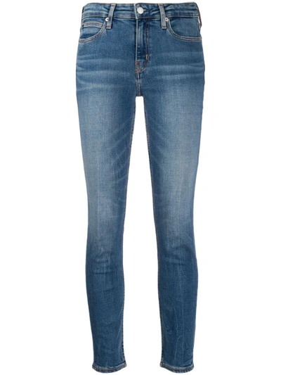 Calvin Klein Jeans Est.1978 Faded Skinny Jeans In Blue