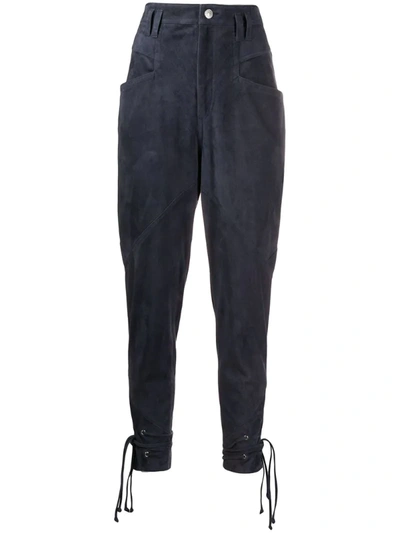 Isabel Marant Ubaia Tapered Trousers In Blue