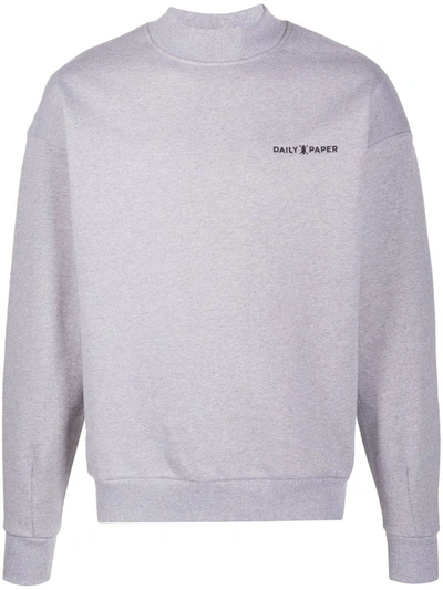 Daily Paper Mock Neck Sweatshirt In Grey