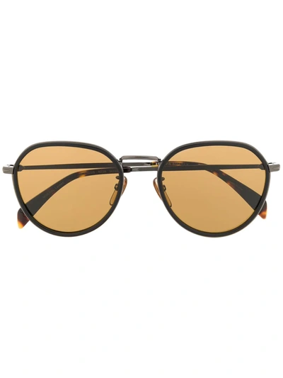 David Beckham Eyewear Round-frame Sunglasses In Brown