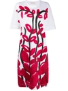 Marni Brush Stroke Dress In White