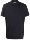 Moncler Straight Fit Polo Shirt In Blue
