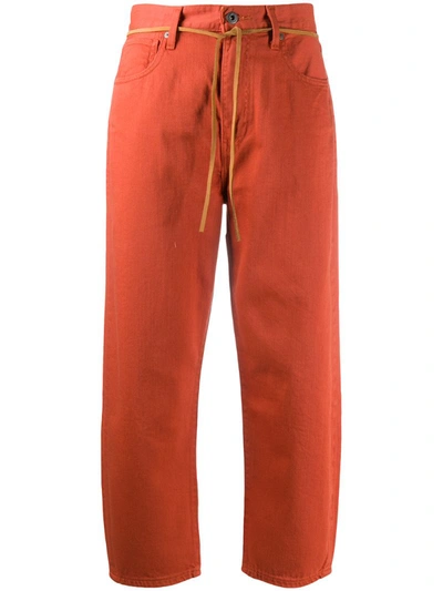 Levi's Cropped Jeans In Orange