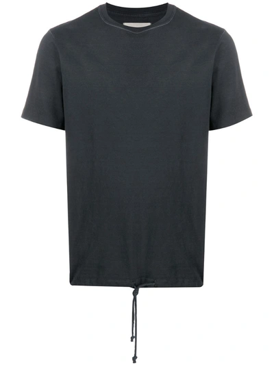 Paura Cotton Crew Neck T-shirt In Black