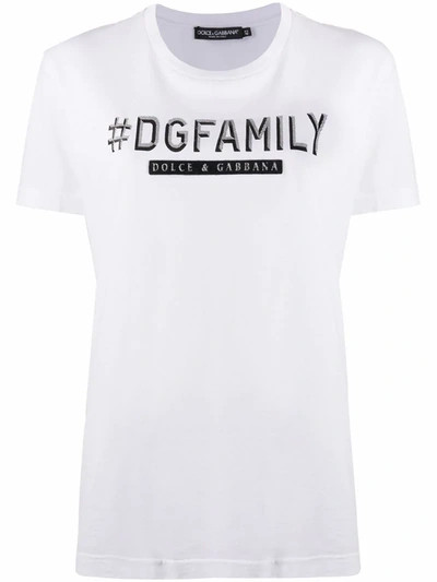 Dolce & Gabbana Hashtag In White