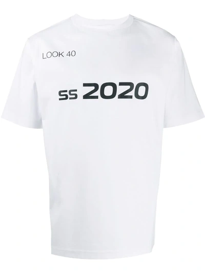 Xander Zhou 'ss 2020' Print T-shirt In White