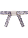 Miu Miu Hair Clip With Crystals In Silver