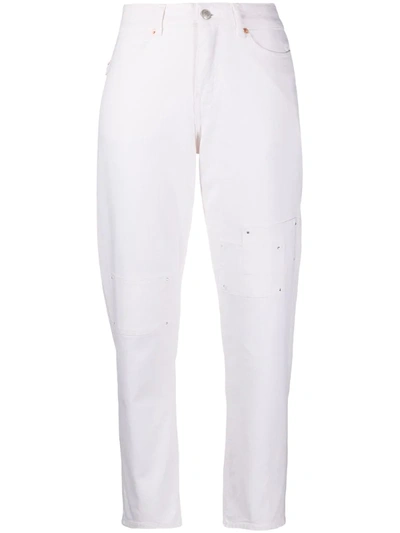 Zadig & Voltaire Deana Denim Cropped Jeans In White