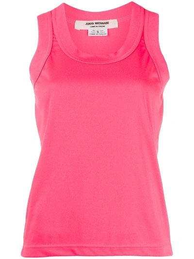 Junya Watanabe Scoop Neck Tank Top In Pink