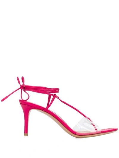 Gianvito Rossi Estelle Wrap-tie Sandals In Pink