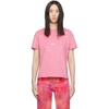 Msgm Logo Print T-shirt In Pink