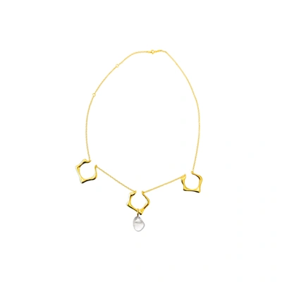 Felice Dahl Jewellery Valkyria 3 Pendant Necklace 1 Drop In Gold