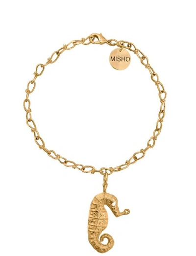 Misho Seahorse Anklet In Gold