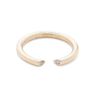 Ali Grace Jewelry Yellow Gold 'tina' Diamond Open Ring