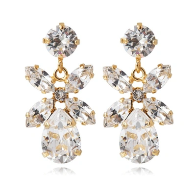 Caroline Svedbom Mini Dione Earrings / Crystal In Rhodium