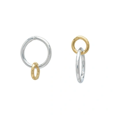 Ali Grace Jewelry Mismatched Gold & Sterling Hoops