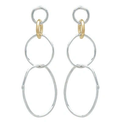 Ali Grace Jewelry Sterling & Gold Drop Earrings