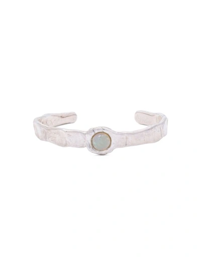 Ali Grace Jewelry Opal Cuff In Silver