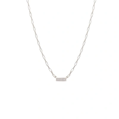 Ali Grace Jewelry Small Diamond Bar Pendant & Chain Necklace