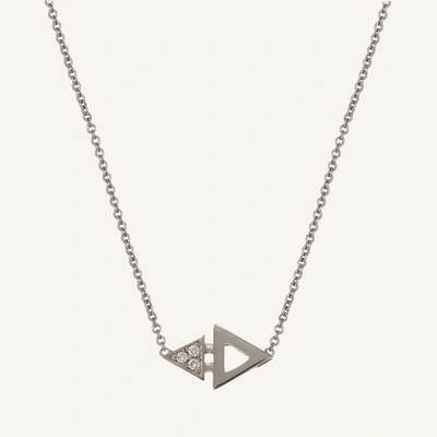 Ilana Ariel Mini Triangle Necklace In 14k Yellow Gold