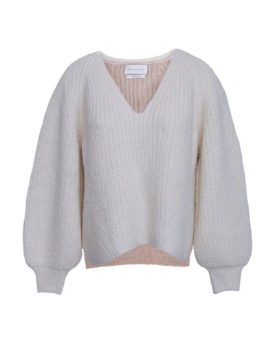 Eleven Six Tess Sweater In Ivory & Praline Combo