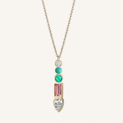 Ilana Ariel Vertical Medium Pendant Necklace