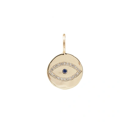 Ali Grace Jewelry Gold, Diamond & Sapphire Evil Eye Charm