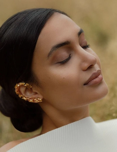 Misho The Frosted Earcuffs In Gold