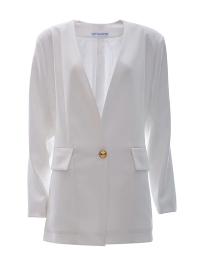 Romy Collection Marina Blazer In White