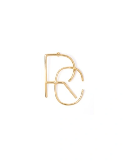 Romy Collection Rc Initials Earring In Gold