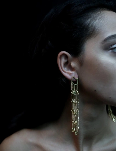 K'ssara The 'rumi' Earrings • Gold