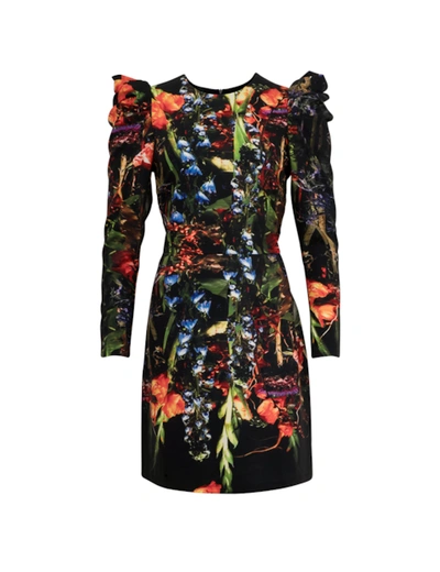 Maxjenny Messy Garden, Angry Arm Dress In Multi Color