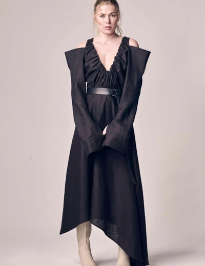 Pixie Won't Play Nômad Lover Dress Linen Black