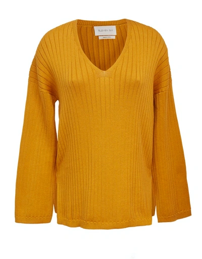 Eleven Six Cara Sweater In Kumquat